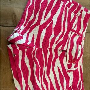Vineyard Vines Hot Pink and White Striped Shorts
